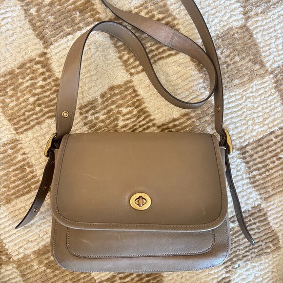 Coach Rambler Leather Crossbody Bag – Dark Stone – Limited Edition (201 - Picture 1 of 13